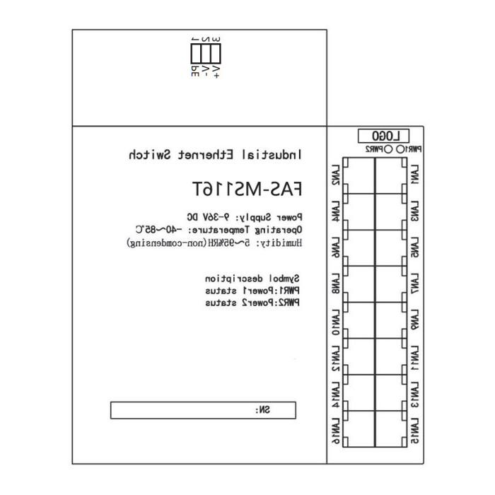 Industrial switch 5 ports, 00S105